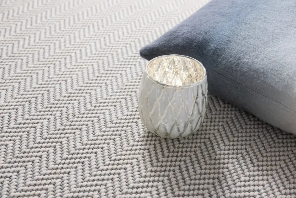 Fibre Studio July Fwc Herringbone Lunar Cushion With Glass